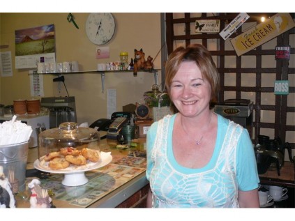 JUST THE PLACE: Rona Schmidt, owner of Rona's Coffee Place.