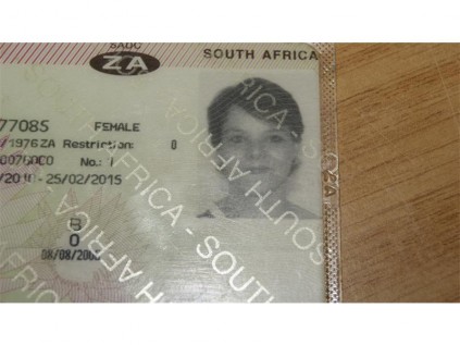 LOST: This driver's license belongs to CT van der Merwe.