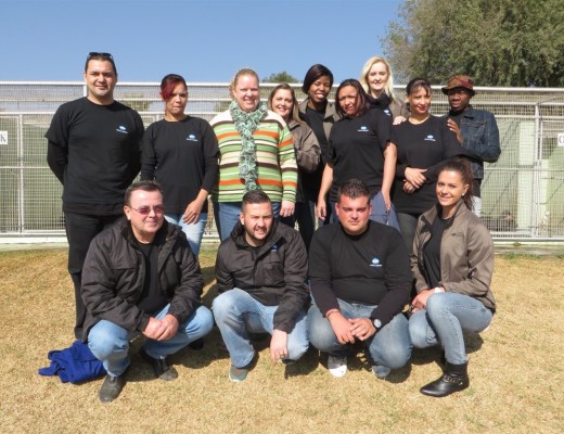 Konica Minolta team, front: Glen Hannan, Lucien Marais, Dwayne Hillier and Desiree Bothe.  Back:  Andrew Kruger, Samantha Booysens, Miriam Bezuidenhout (AACL Joburg ), Bronwyn Griffith, Joey Setlhatlole, Charmaine Ogle, Mandy De Bruyn, Fiona Davids and Nandi Makhubela. 