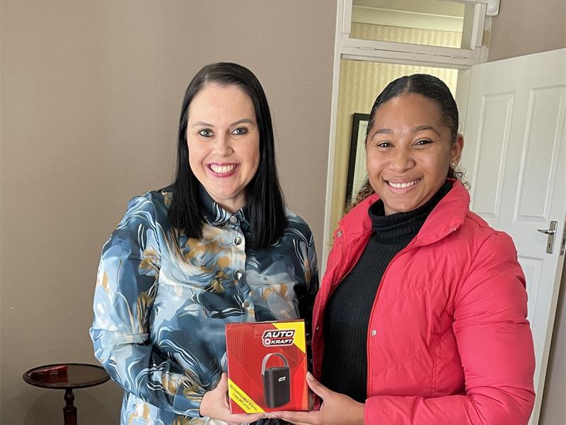 An air compressor donation from AutoZone will help the United Cerebral Palsy Association of SA maintain mobility equipment for its 31 residents in Johannesburg.