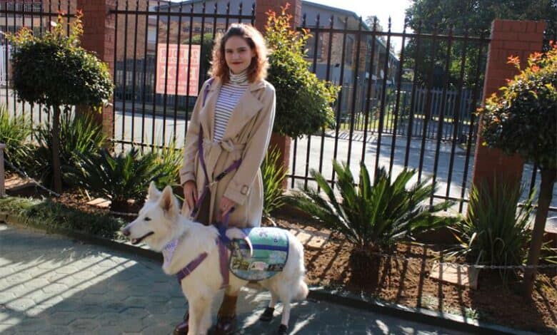 Meyersdal’s Izé van Jaarsveld, who relies on a seizure-alert dog, supports a new bill to stop unlawful discrimination in public spaces.