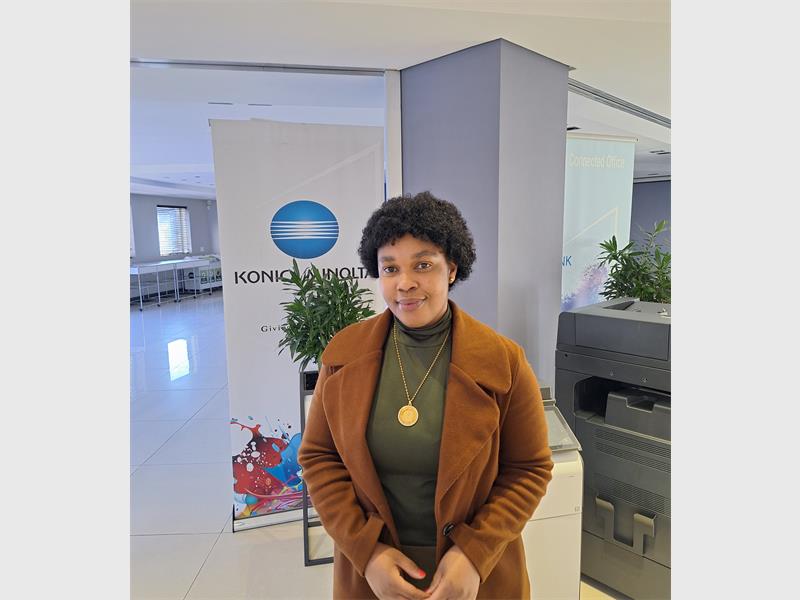 Her rise at Konica Minolta South Africa reflects resilience, authenticity, and the importance of creating leadership spaces for women.