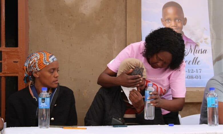 Larona Musa Mapheelle (8) tragically died on August 1 after getting injured while playing with his friends on the school’s sports field.