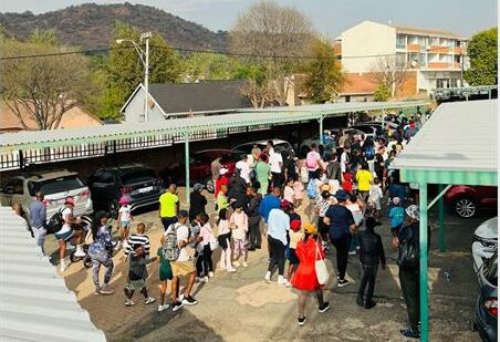 Families and neighbours joined forces to support a good cause at Mondeor Primary School's.