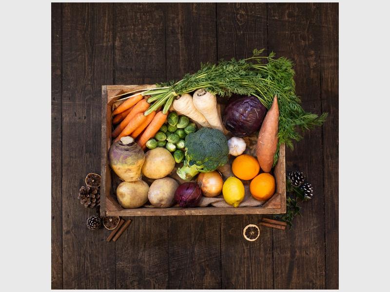 Get your festive veggie box; proceeds benefit the community farm.