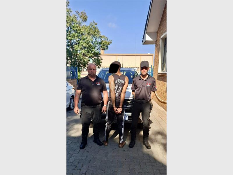 Law enforcement and community partners joined forces to arrest a suspect accused of multiple break-ins and robberies.