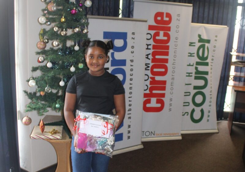 Isla Maritz is the winner of the Comaro Chronicle’s Kids Christmas newspaper game. Congratulations to our festive star.