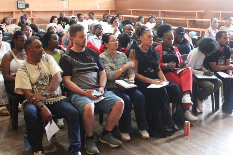 Parents and community members raised concerns about admissions, school capacity, and fees during a Department of Education meeting held in Rosettenville.