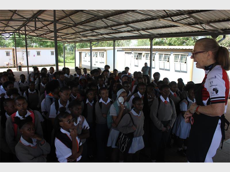 Renault and Dignity Dreams hand over Dignity Packs at Kibler Park Secondary School