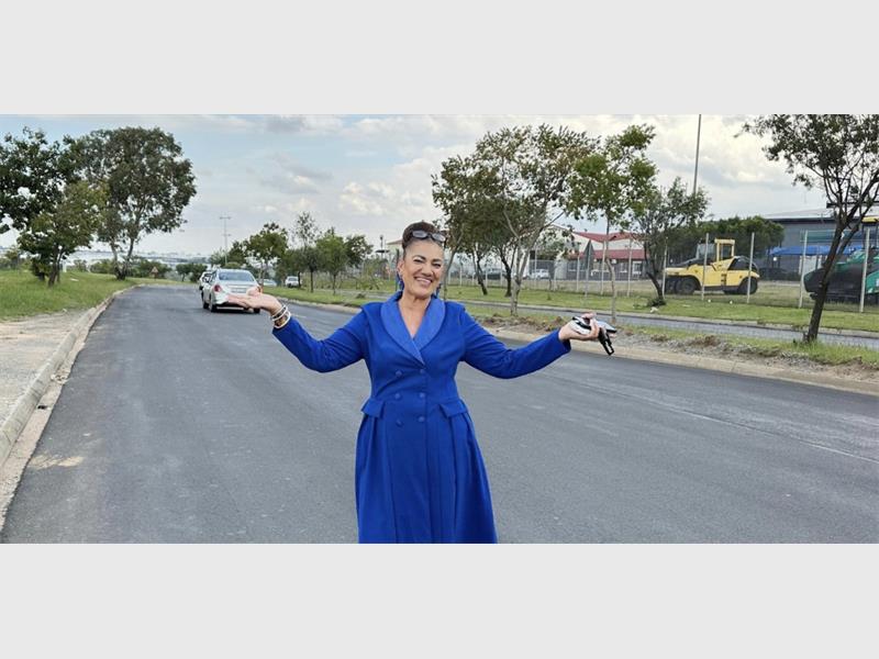 After postponements the road is now usable to motorists.