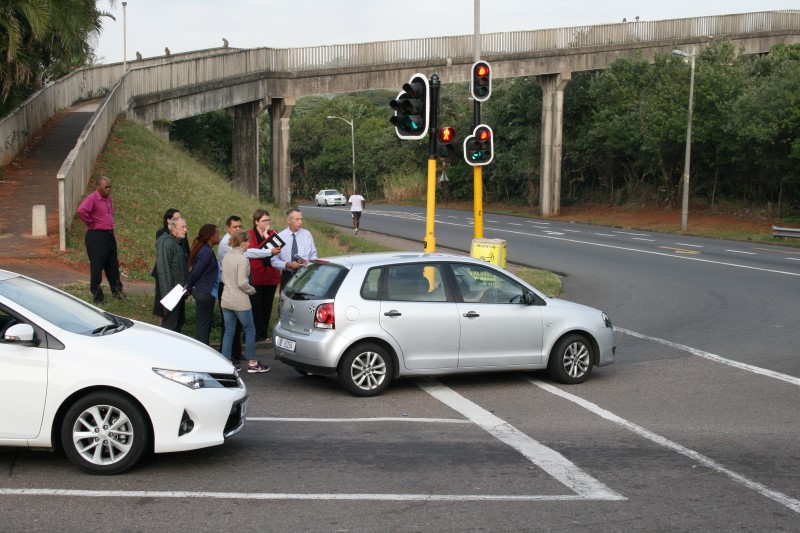 The prosecution and defence teams re-visit the scene of an accident which occurred in 2012 at the Doonside robots on Monday, 26 May.