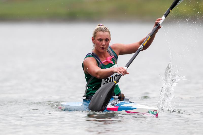 Kerry Segal finished 14th at the women’s K1 U23 race of the ICF Canoe Marathon World Championships in Gyor, Hungary on Friday, 11 September. PHOTO: Balint Vekassy/Gameplan Media