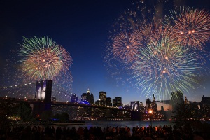 Fireworks over NYC