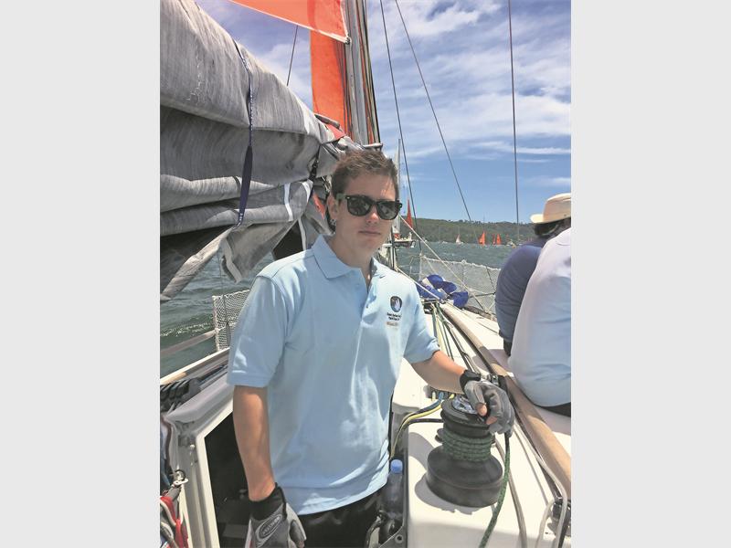 Ex-Toti resident Ewan Thomas has only been sailing for a year, but already has the experience of racing in the prestigious Sydney to Hobart Yacht Race.