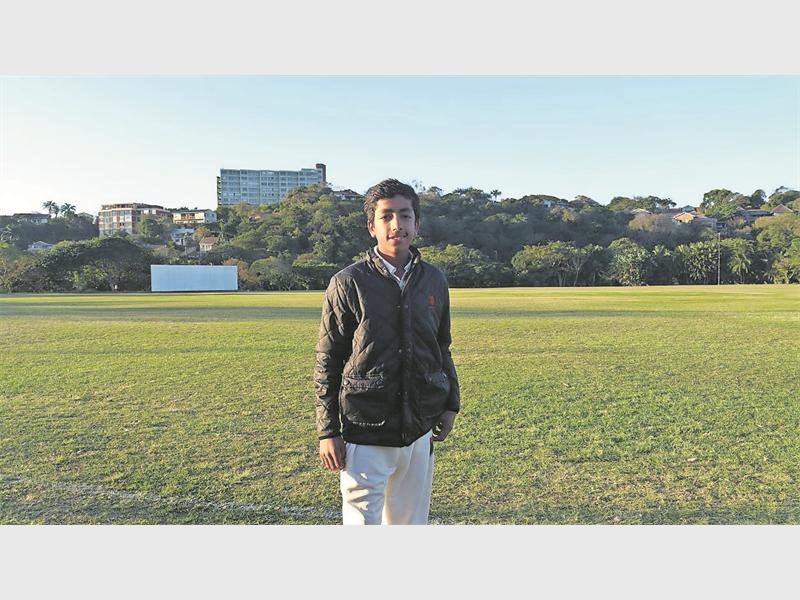 Akshit Gloea, a star in the making at 14 years of age, is already a brilliant spin bowler.