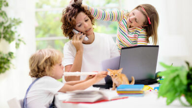 How to work from home during school holidays