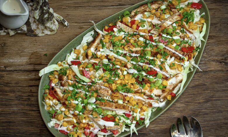 12 APRIL - WFD - Chicken, corn and cabbage salad