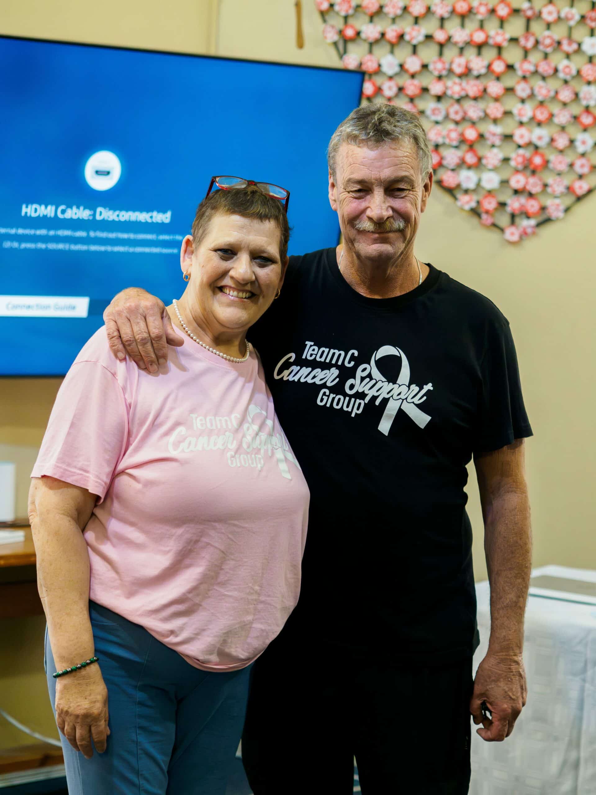 A wife and husband.