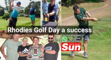 Scenes from a golf day.