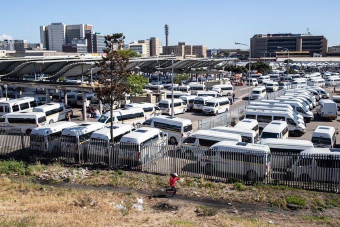 Taxi rank full of taxis