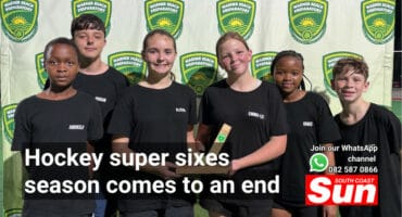 A group photograph of school athletes.