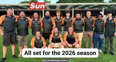 A team of rugby players and coaches.