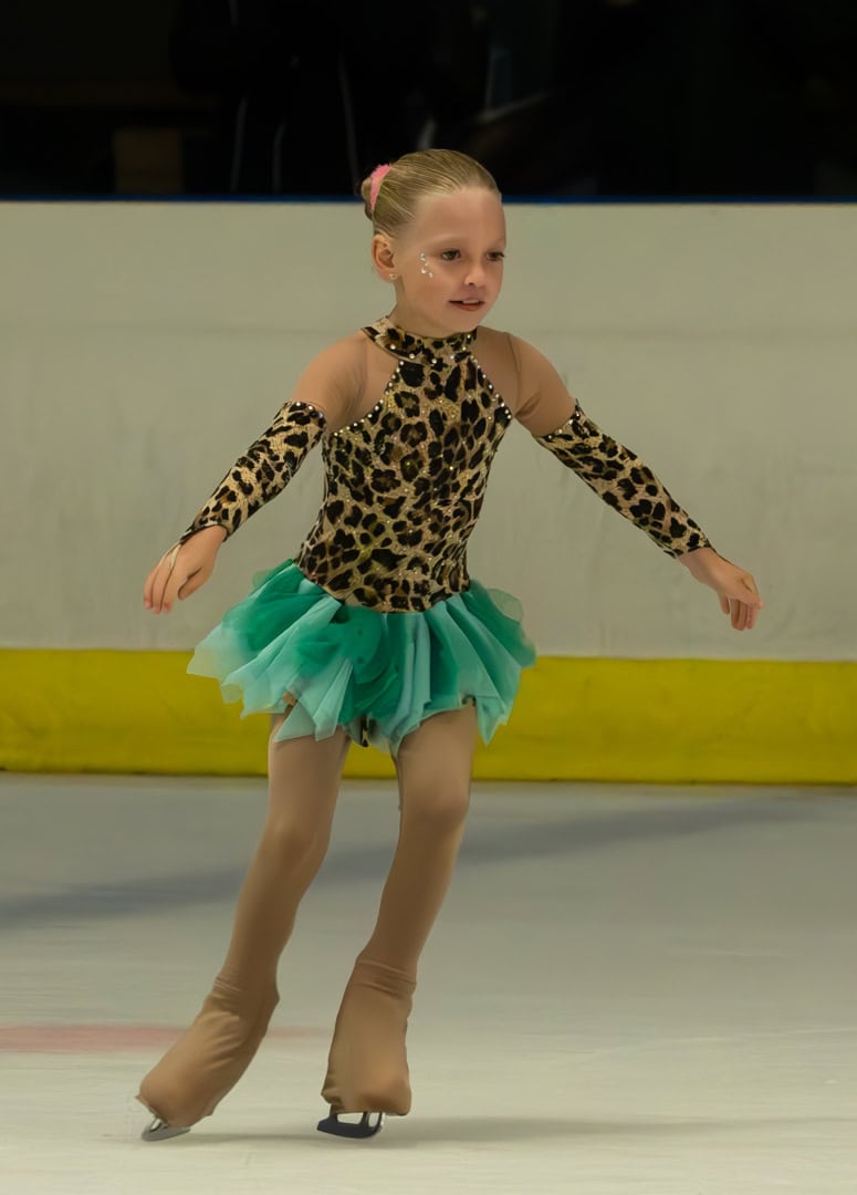 a girl ice skating