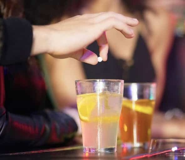 Tablet thrown in drink