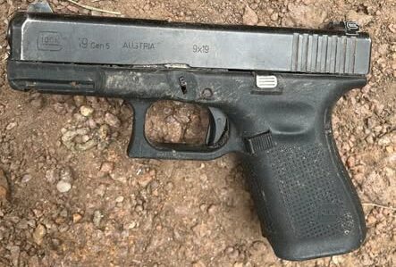 Gun on ground
