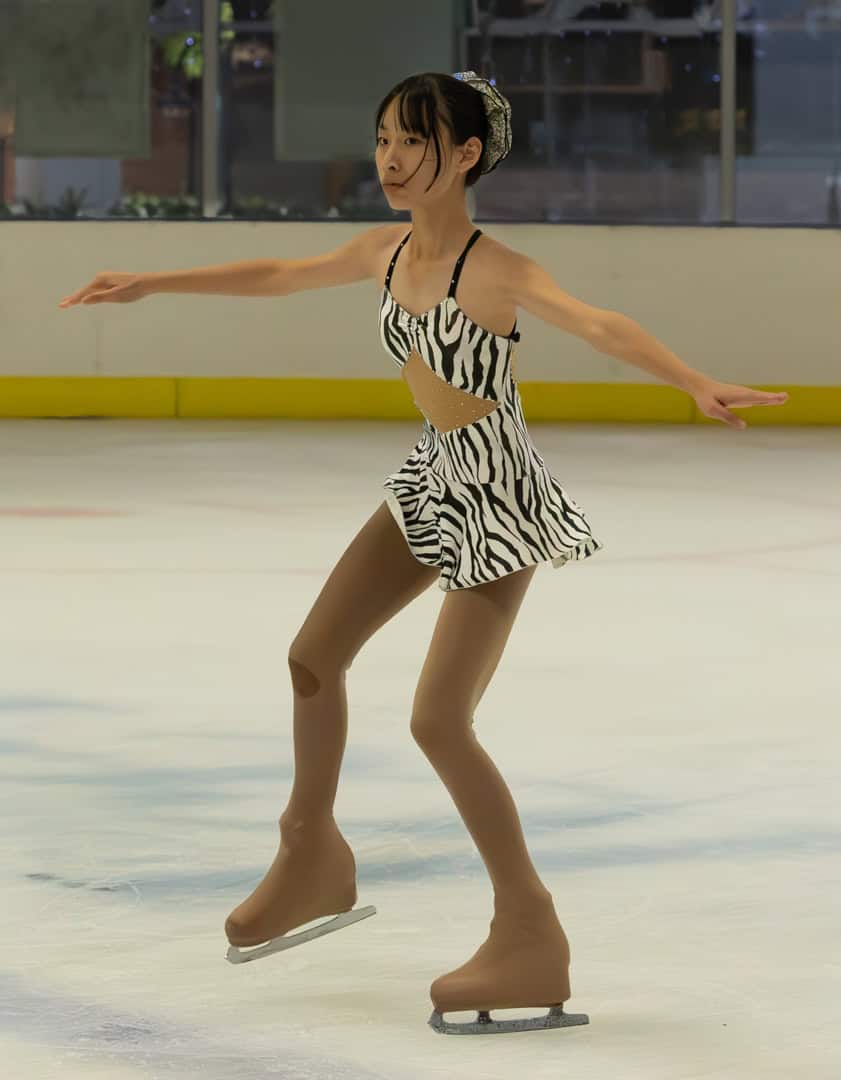 a girl ice skating