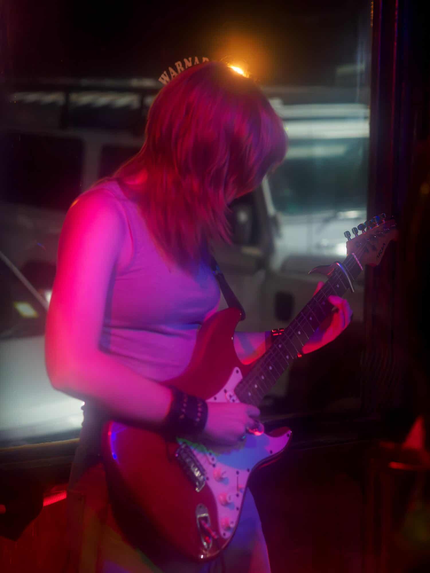 Musicians performing on stage