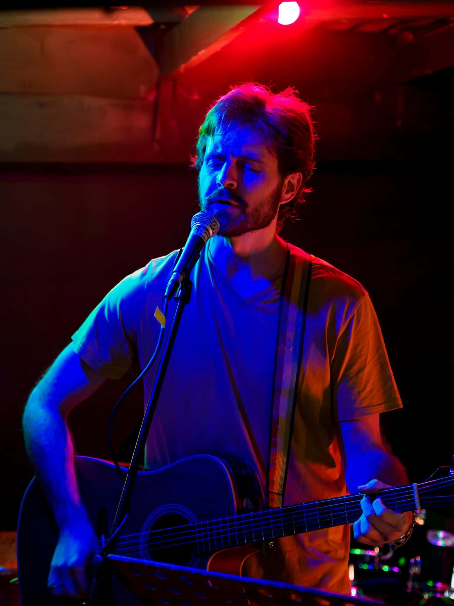 Musicians performing on stage
