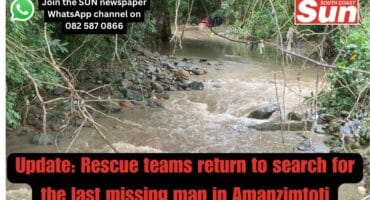 Search teams in river