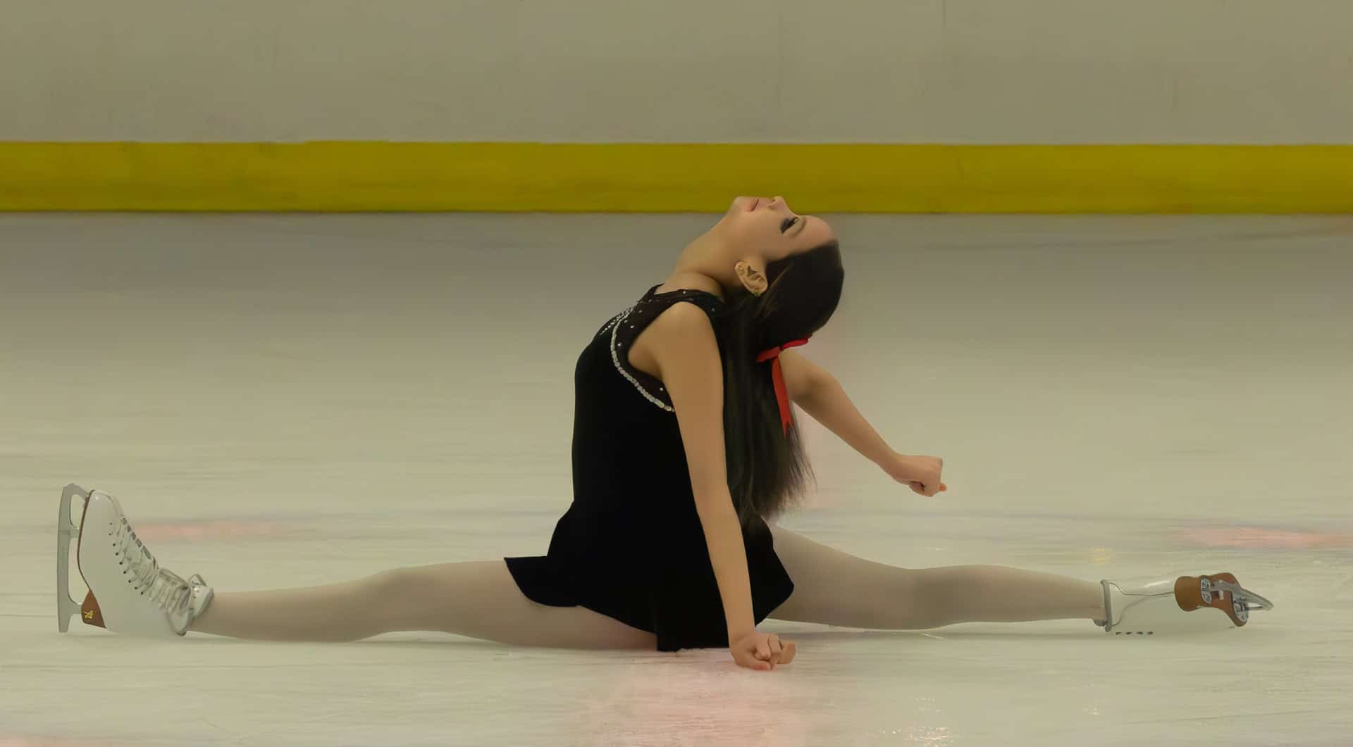 a girl ice skating