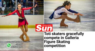 girls figure skating in an ice rink