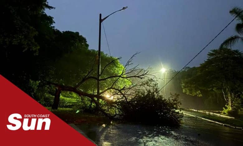 Exercise caution during inclement weather