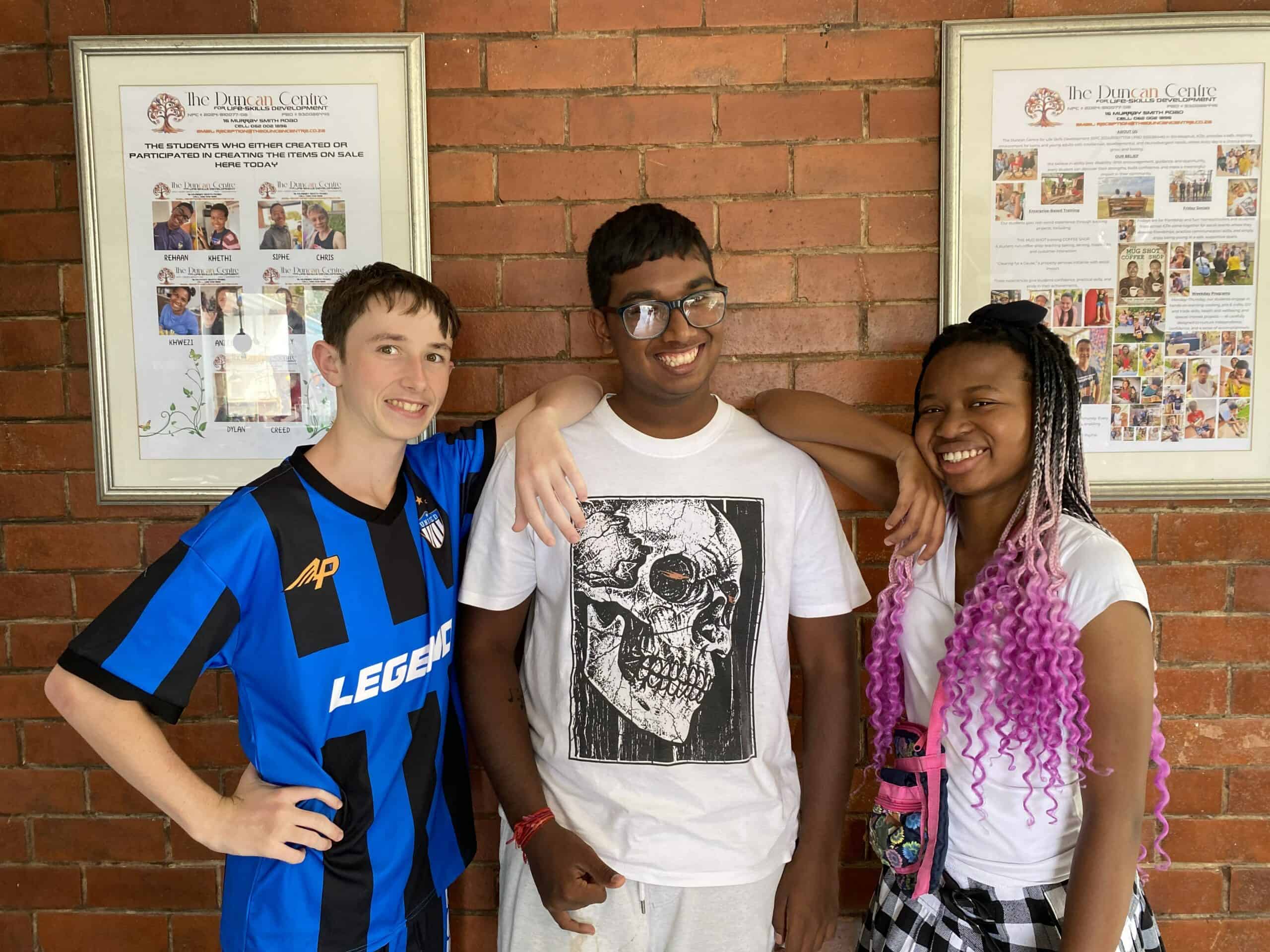 a group photograph of neurodivergent students