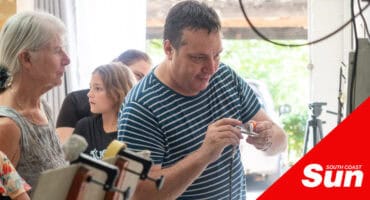 a painter creating airbrush art