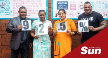 a group photograph at a school