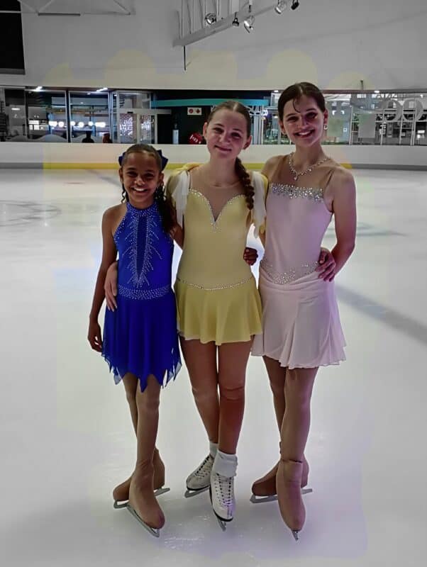figure skating girls on ice