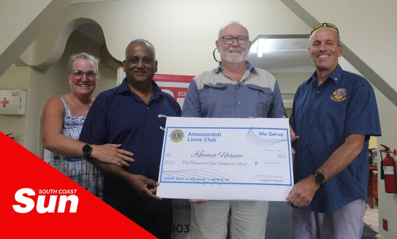 Amanzimtoti Lions donate to Khanya Hospice