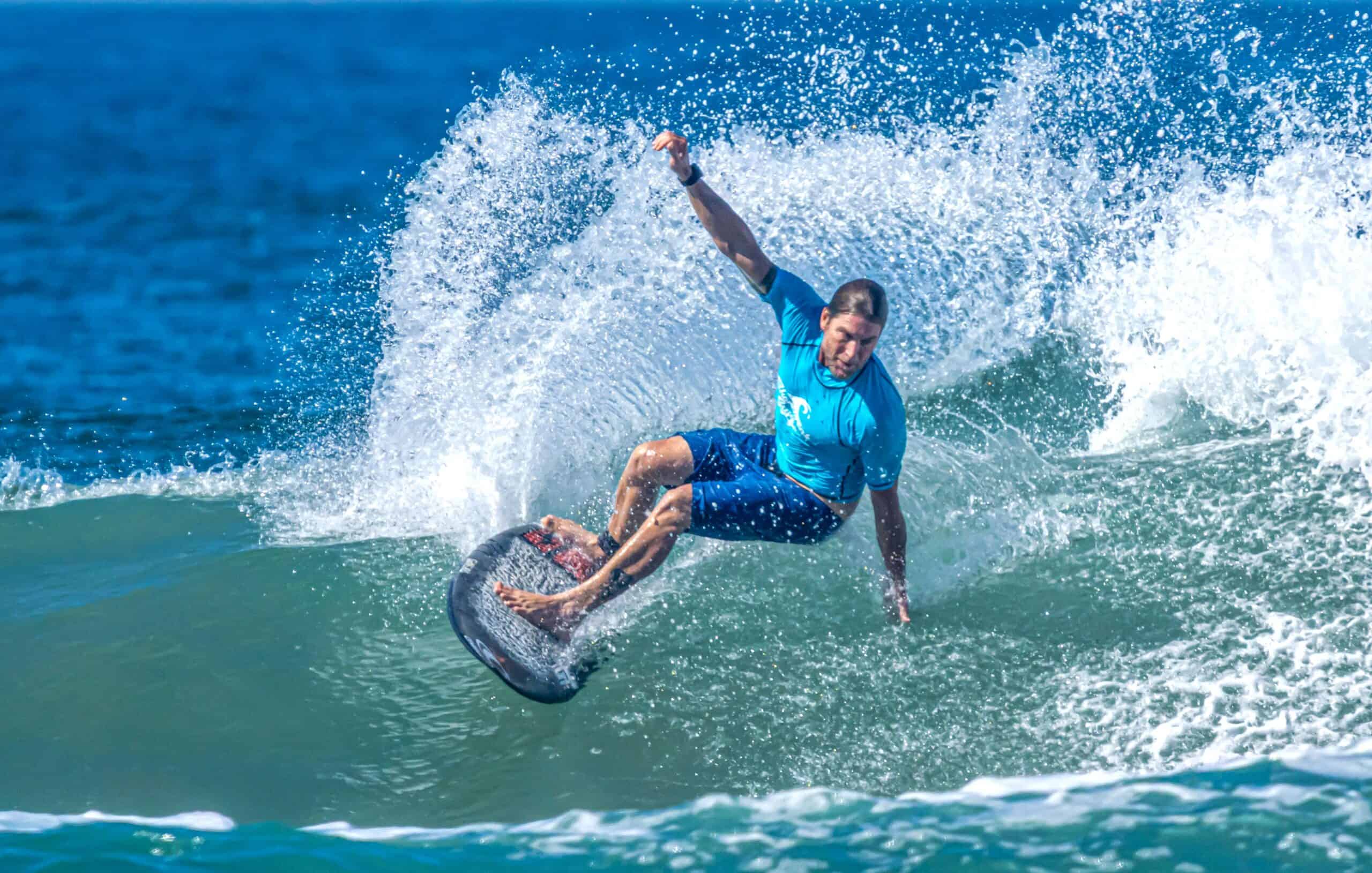a surfer surfing in the ocean