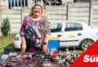 a woman at her market stall