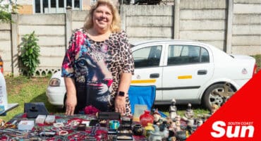 a woman at her market stall