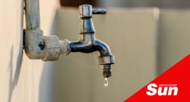 a leaking tap dripping water