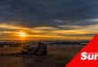 sunset photograph on the beach