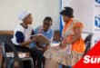 three high school learners in a play debate
