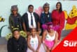 a group photograph of school children dressed up as fantasy characters
