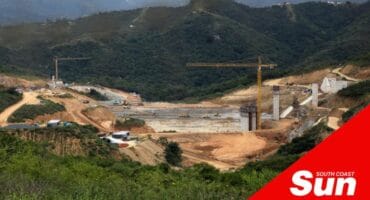 Construction at Lower Umkhomazi Bulk Water Supply Scheme.