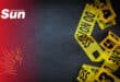 a stock image with bullets and a crime scene tape